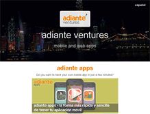 Tablet Screenshot of adianteventures.com